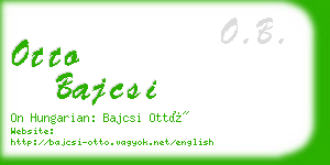 otto bajcsi business card